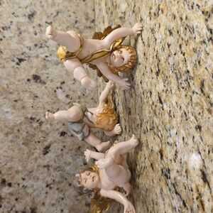 Vintage Fontanini Simonetti "tumbling" cherub figurines